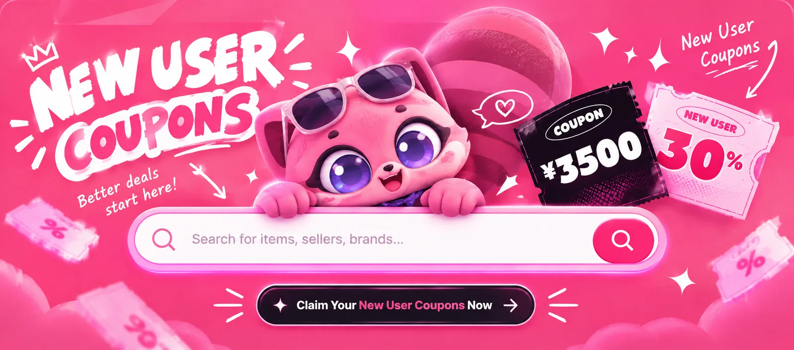 New user coupons